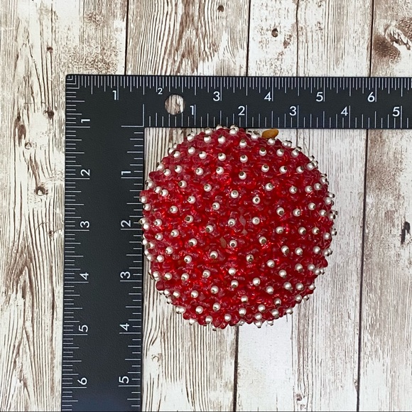 Vintage Mid Century Modern Beaded Pins FRUITS Retro Home Decor Collectible - Picture 6 of 13